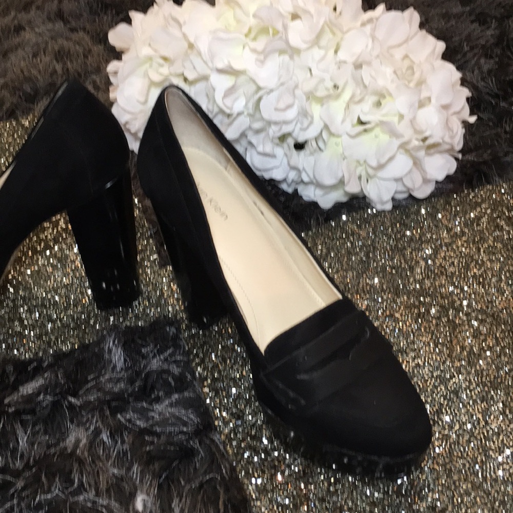 Black Suede Platforms